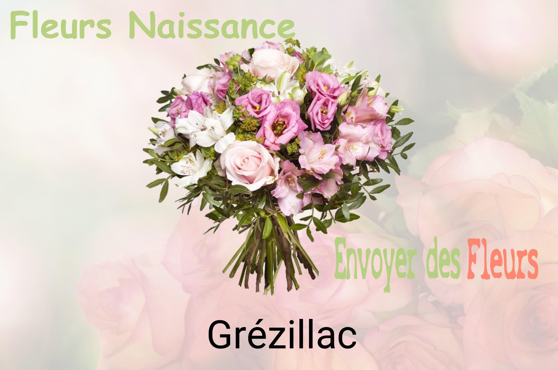 Bouquet de fleurs de naissance livré à Grézillac